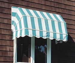 ribbed window awning